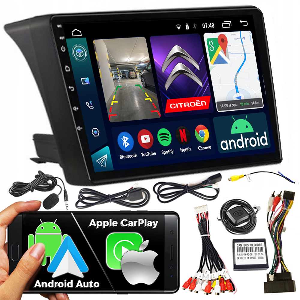 jimper Radio do Citroena z Androidem i CarPlay