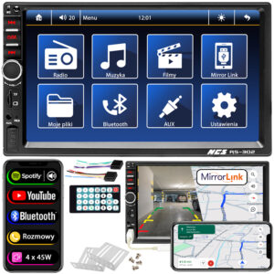 Radio samochodowe 2 DIN NCS RS-302 Bluetooth