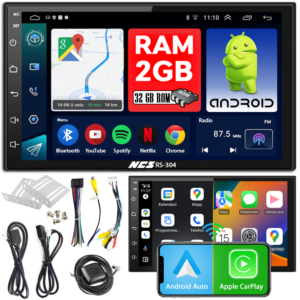 Radio samochodowe 2 DIN NCS RS-304 2/32GB Android CarPlay Bluetooth