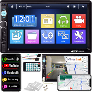 Radio samochodowe 2 DIN NCS RS-303 Bluetooth